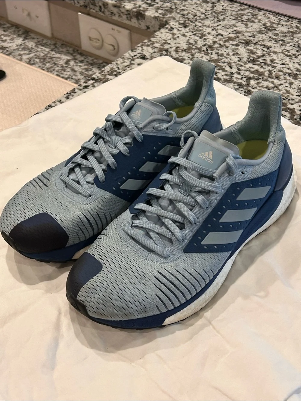 Adidas SolarGlide ST Boost Men’s Light Blue Running Shoes 9